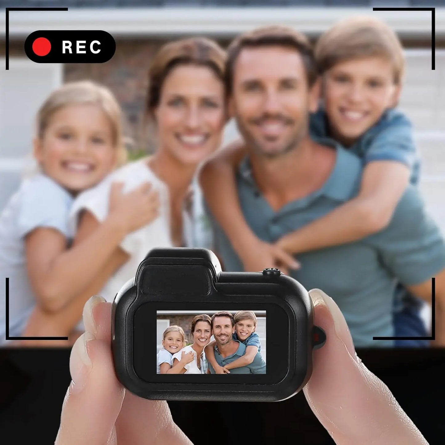 Mini Keychain Camera1080P 2MP Mini Body Camera, Portable Micro Video Camcorder with 0.96inch Display for Kids Students Travel