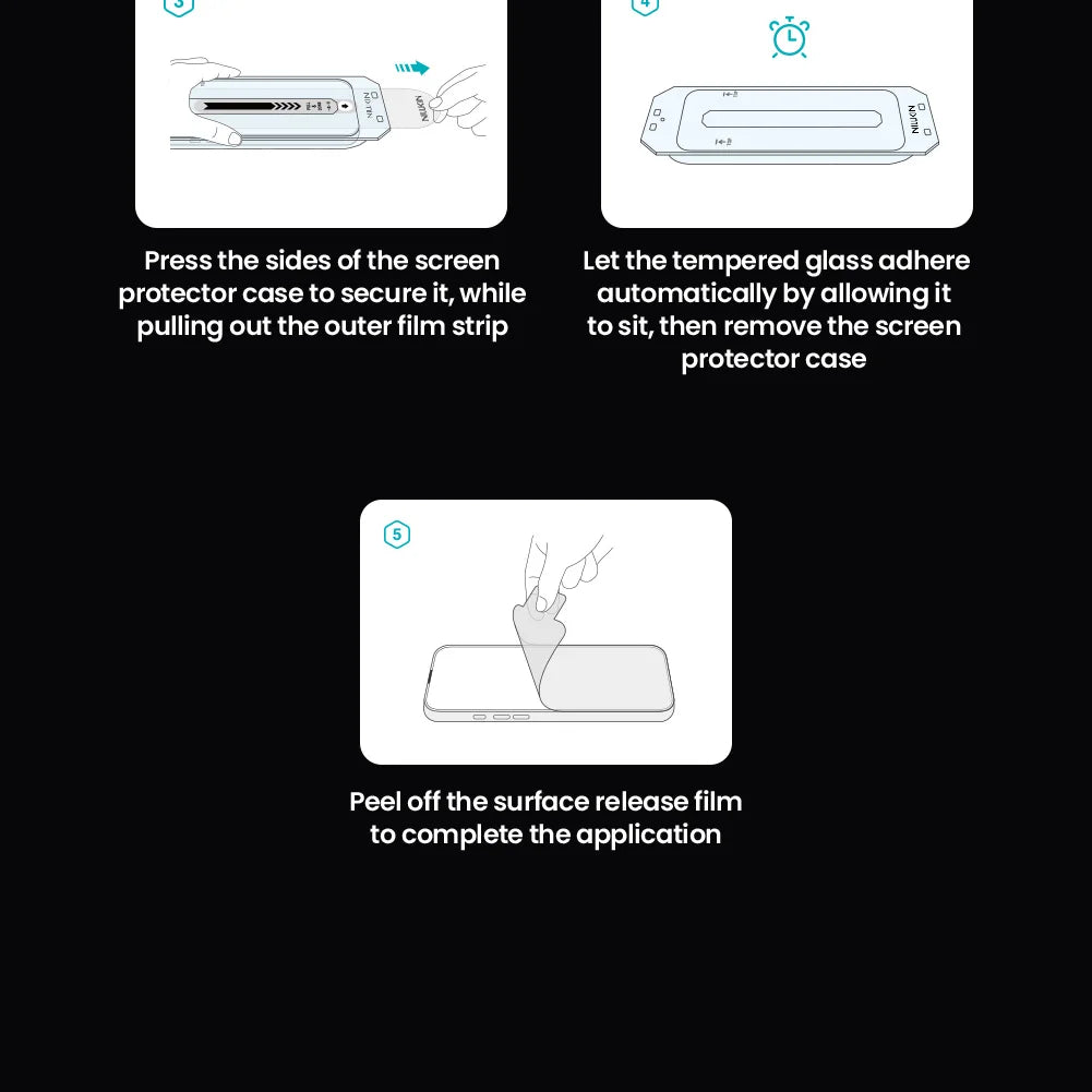 For iPhone 17 Pro Max / 17 Air Nillkin Case Glass 9H Ultra-Clear CP+Pro 2.5D Tempered GlassFull Cover Screen Protector