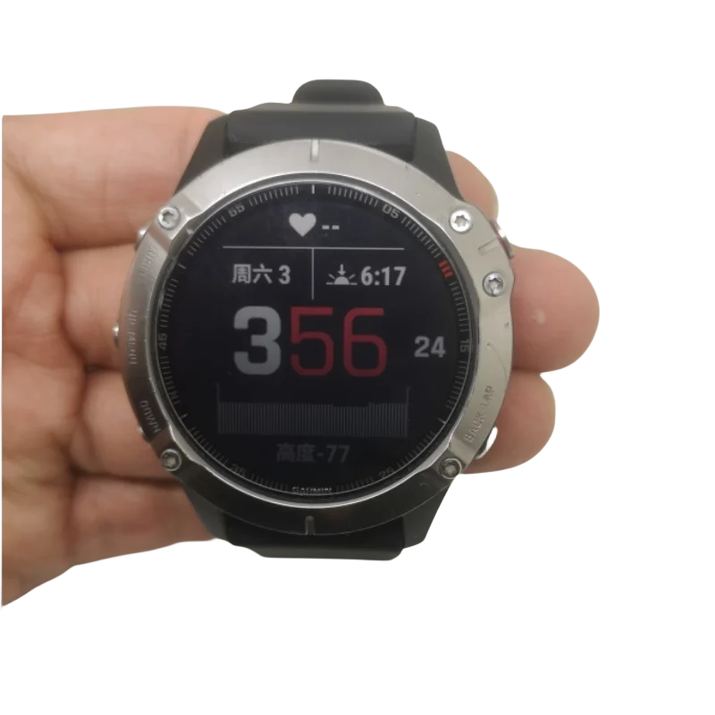 Garmin Fenix 6 titanium alloy Power Glass Blood oxygen detection GPS+BDS+GLONASSGPS marathon Smart Watch 10ATM