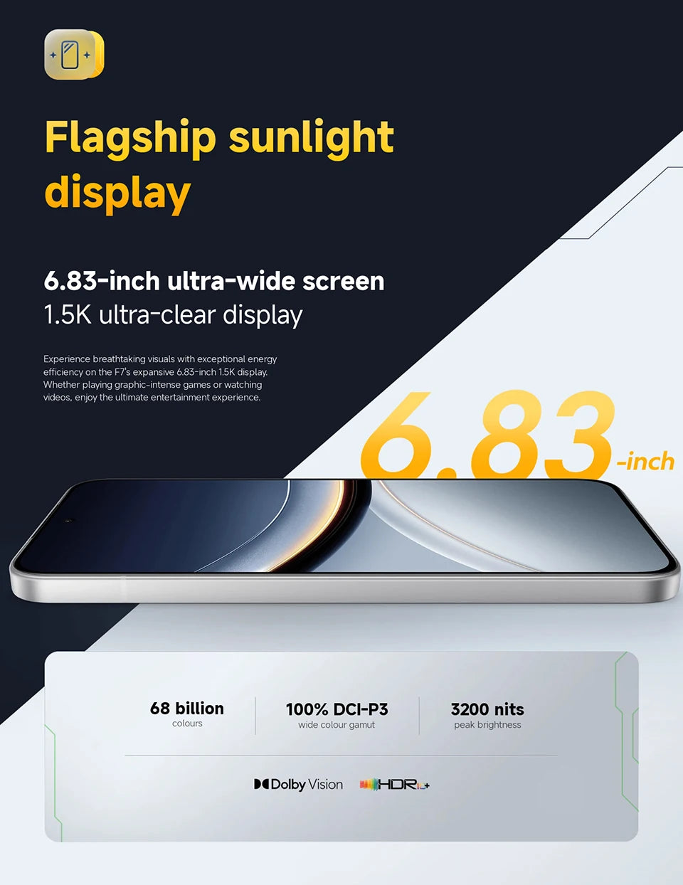 POCO F7 Global Version Smartphone Snapdragon® 8s Gen 4 90W 6500mAh Battery 6.83" 1.5K AMOLED Display 50MP Camera 5G NFC
