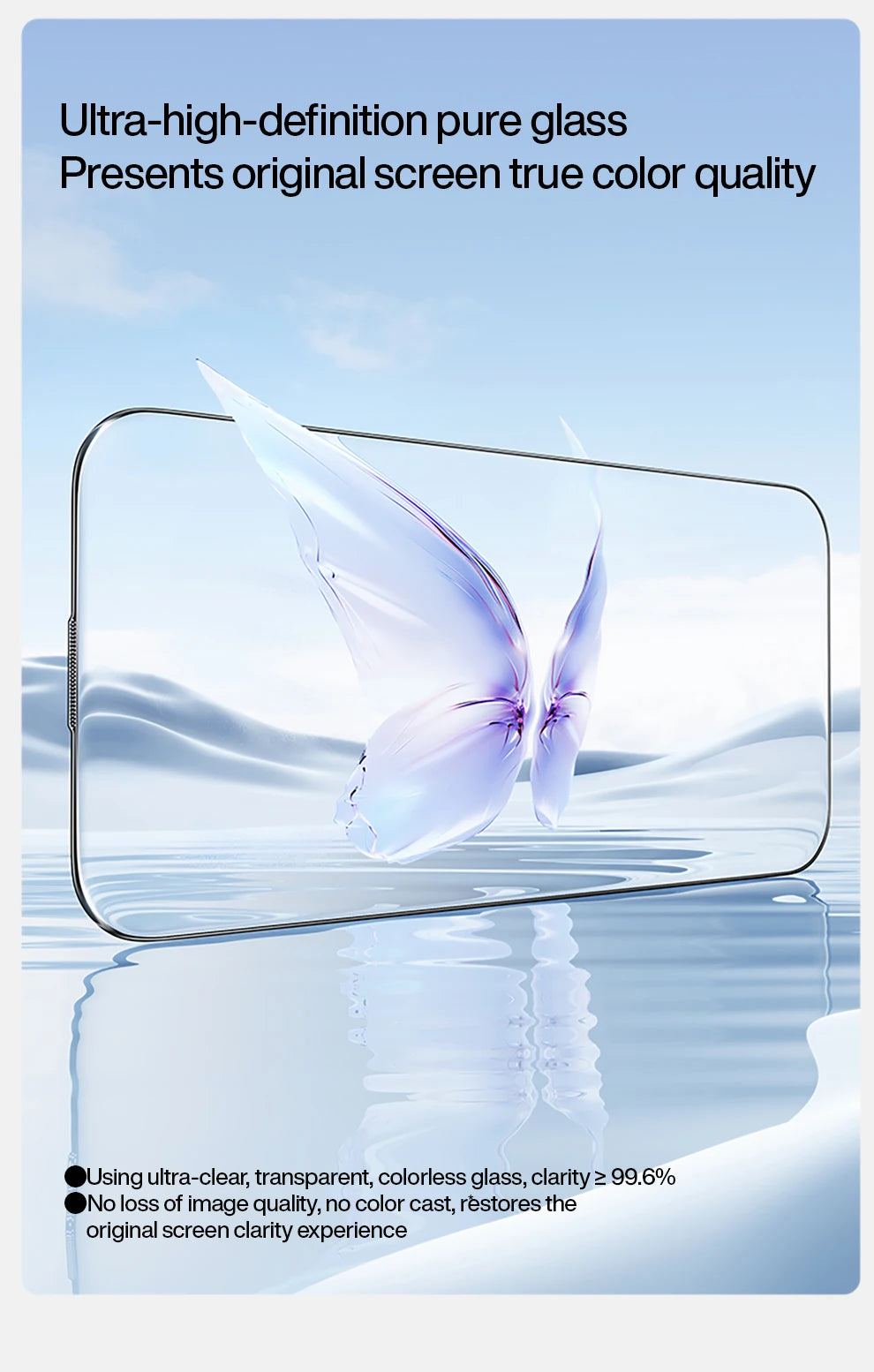 SmartDevil Dust-free Box Screen Protector for iPhone 16 Pro Max 15 14 HD Clear Tempered Glass Film Anti-fingerprint