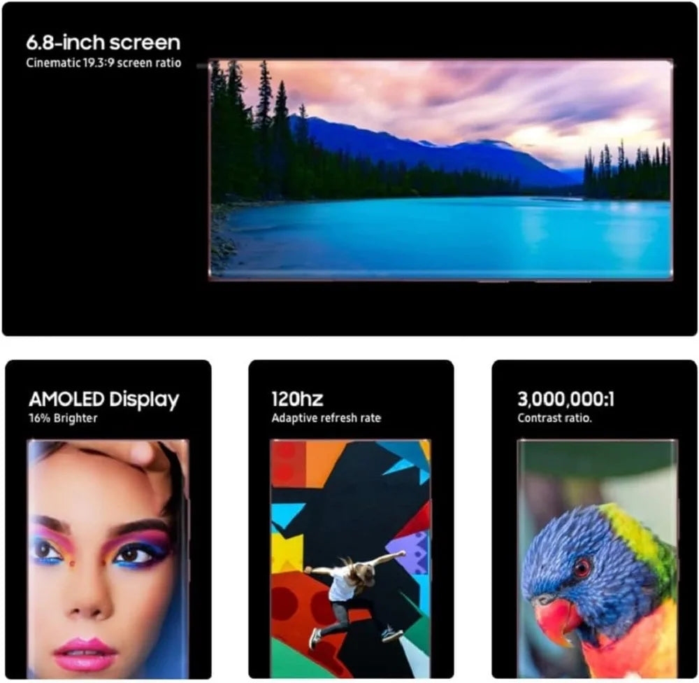 Samsung Galaxy S22 Ultra 5G Refurbished Smartphone S908U1 8K Camera 6.8inch Screen 128G Original Unlocked Phone S22U US Version