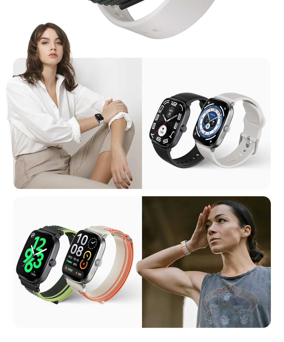HAYLOU RS5 Smart Watch Men 2.01'' AMOLED Display 24H Health Monitoring Bluetooth Phone Calls AI Voice Assistant Sport Smartwatch