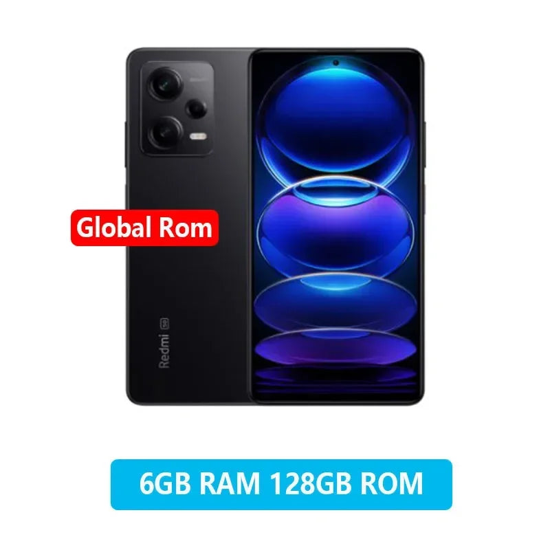 Global Rom Xiaomi Redmi Note 12 5G Smartphone HyperOS 1.0 6.67'' GOLED Display 120Hz Snapdragon 4 Gen1 48MP 33W used phone