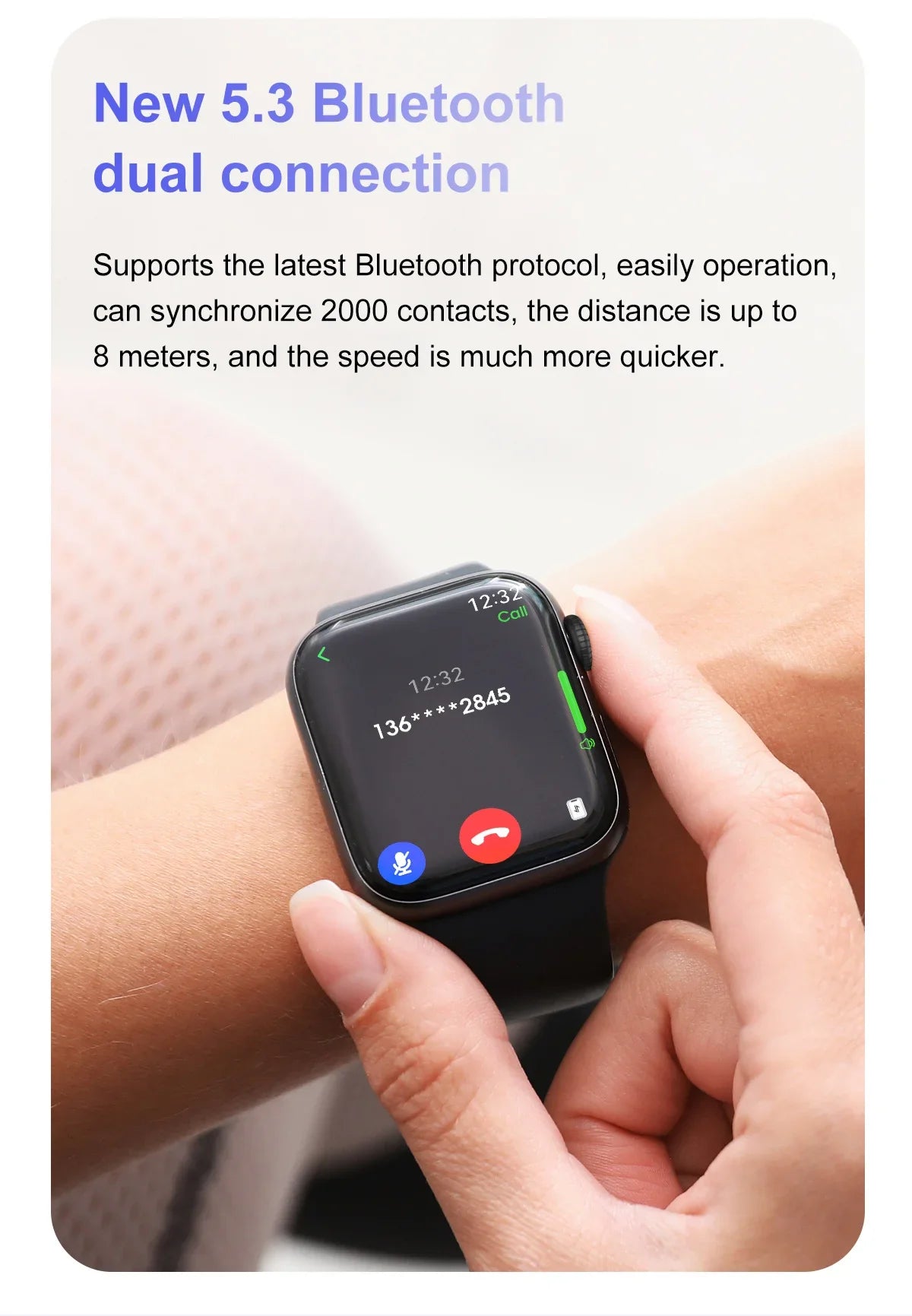 For Apple DT Watch X Mini Smart Watch 3D Menu Video AI Voice NFC Sports Record Health Test 1.85 Inch AMOLED Women Smartwatch