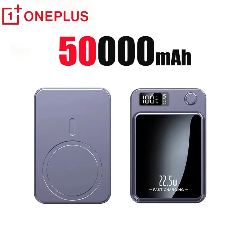 Oneplus 200000mAh Wireless Magnetic Power Bank 22.5W Fast Charging Portable External Battery PowerBank Magsafe for iPhone Huawei