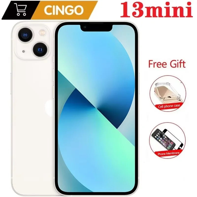 Unlocked iPhone 13mini 128GB/256GB ROM A15 IOS 5G Face ID 5.4" OLED Screen Smartphone 12MP cellphone iphone 13 mini