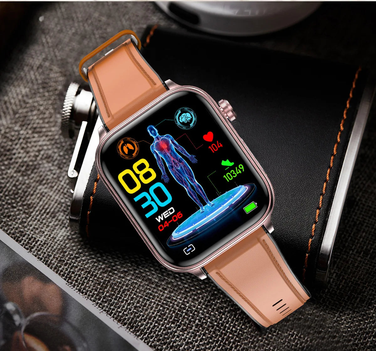 AI Diagnostic Detector Smart Watch Women Blood Lipid and Uric Acid Body Composition Test Women Menstrual Health Tracker 2025 New