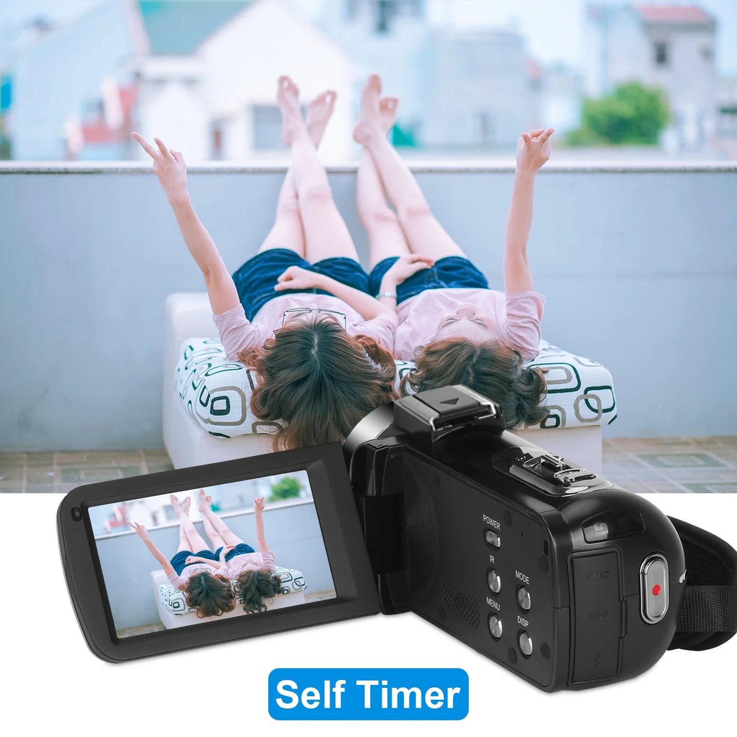 Full HD Video Camera Vlogging Camcorder For Youtube Live Stream WIFI Webcam Night Vision 4K 16X Zoom Photography Digital Cameras