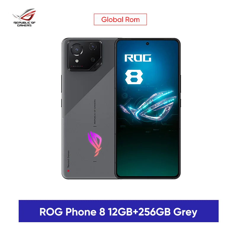 ASUS ROG 8 & 8 pro android 5G Gaming Phone Global Rom Snapdragon 8 Gen 3 6.78'' 165Hz AMOLED Screen 5500mAh 65W Fast Charge