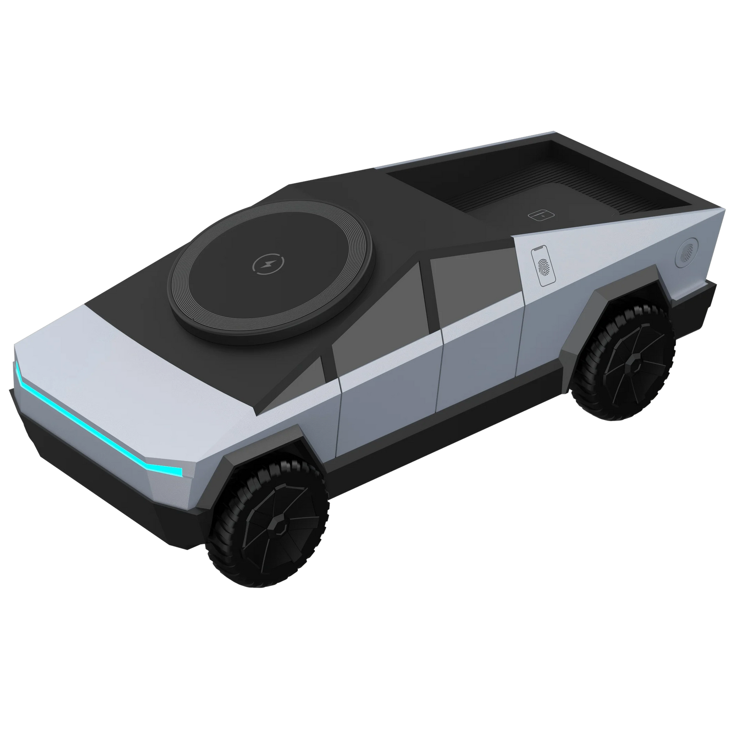Multifunctional Magnetic Wireless Charger Car 3-in-1 Motorized Rotation Fast Phone Charger Gift Bedroom Cool Decoration