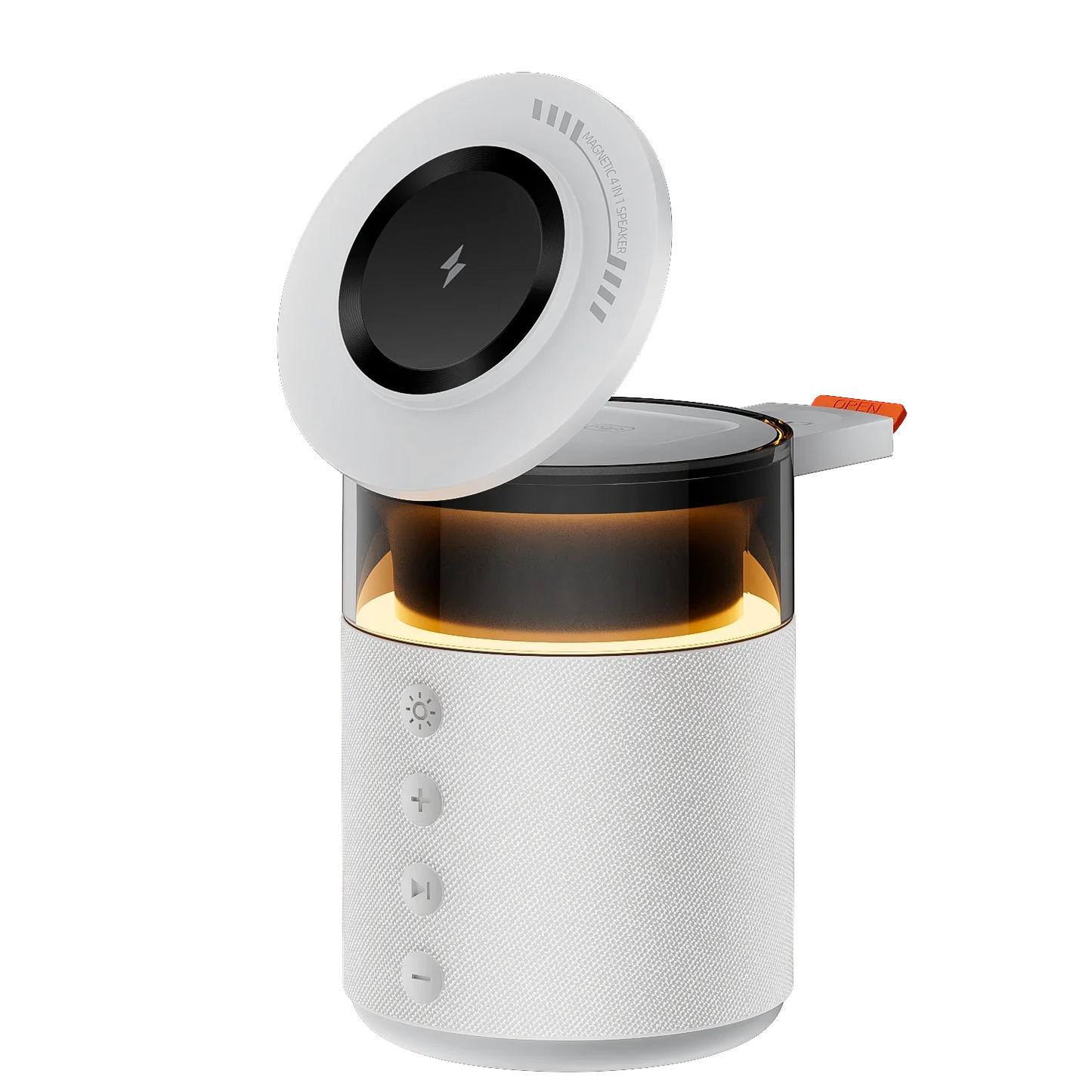 3 in 1 Magnetic Wireless Charger Speaker Night Light For iPhone 17 16 15 14 13 12 Pro Max Apple Watch AirPods Pro Fast Charging