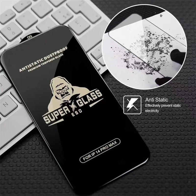 Gorilla Anti-Burst Tempered Glass For iPhone 15 Pro 14 13 12 11 Pro Max Screen Protector iPhone X XR XS Max Protection Film