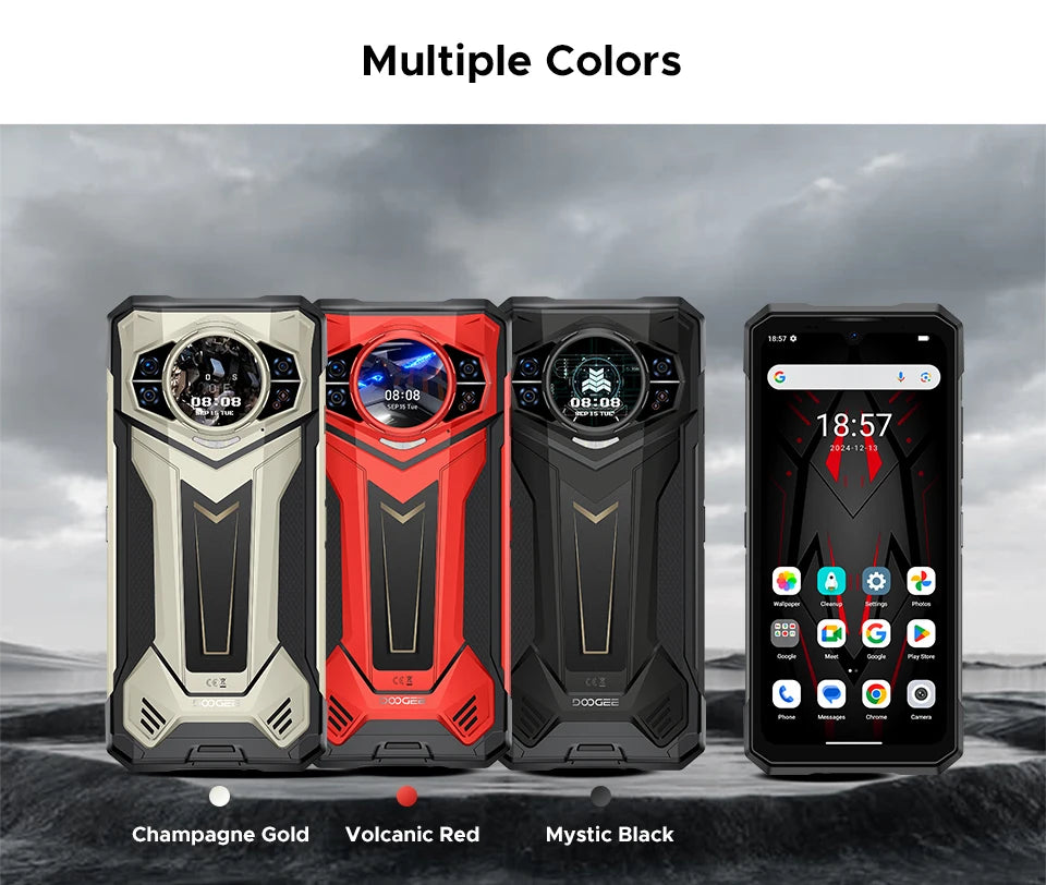 Global Version S200 Plus 5G Rugged Phone Dimensity 7300 12GB 512GB 6.72” FHD+ 120Hz IPS 100MP AI Camera 10100mAh Battery NFC