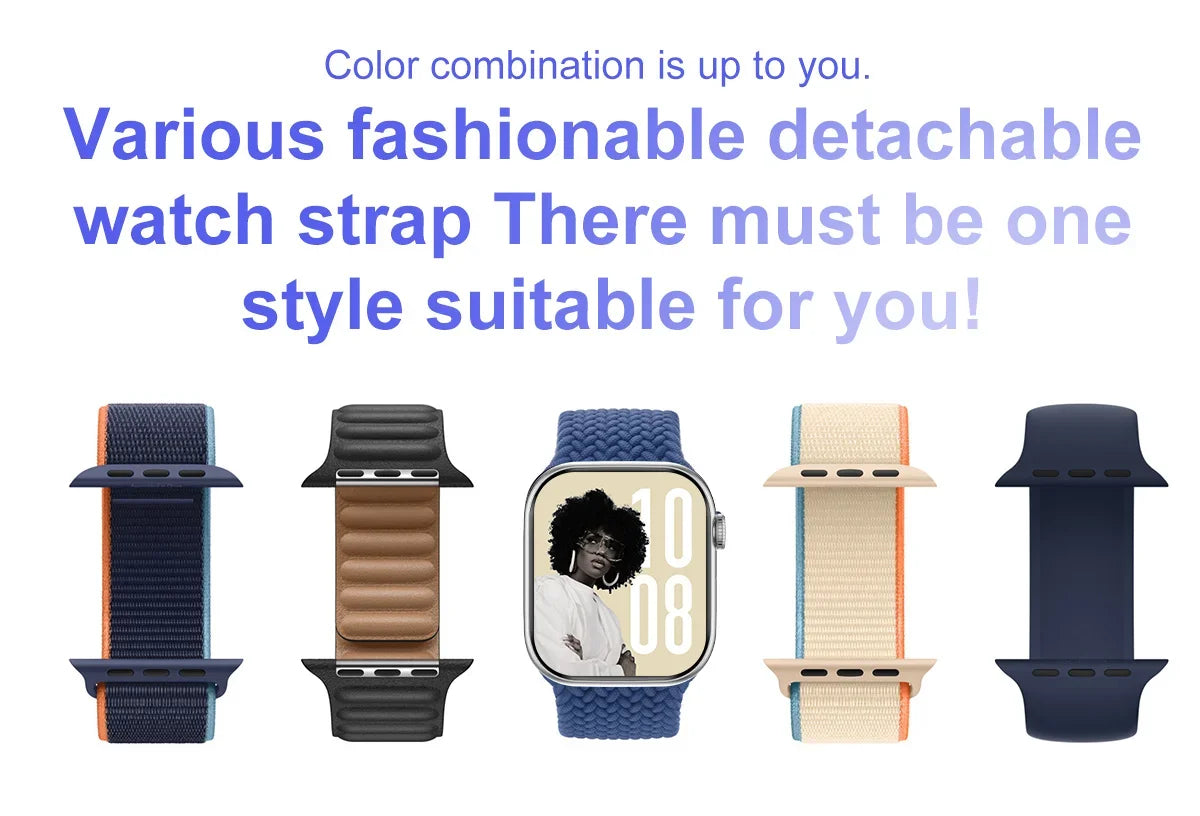 For Apple DT Watch X Mini Smart Watch 3D Menu Video AI Voice NFC Sports Record Health Test 1.85 Inch AMOLED Women Smartwatch