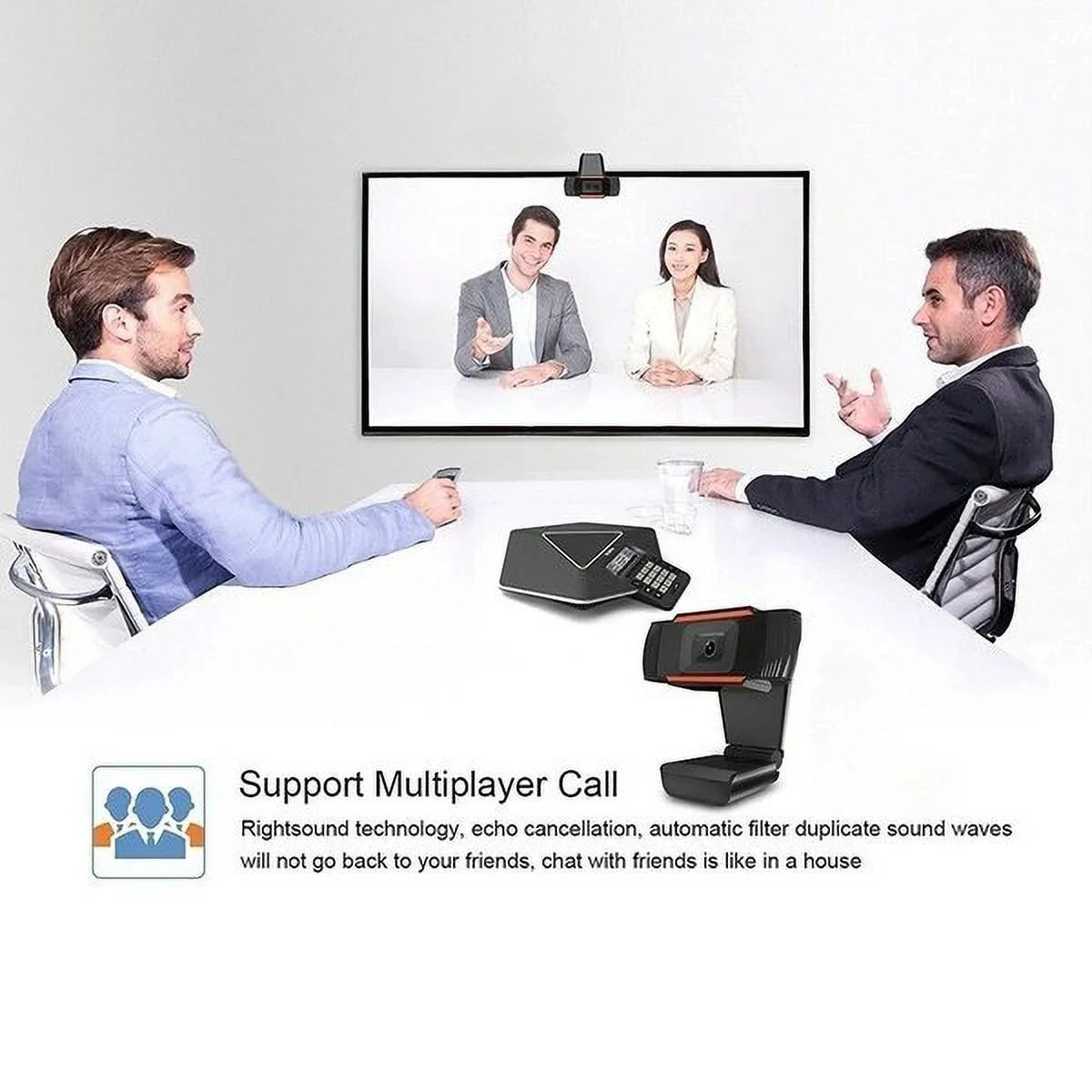 2K Full HD 1080P Network Camera Built in Microphone USB Camera Mini Web Cam for Auto Focus PC Mac Laptop Video Shooting Camera