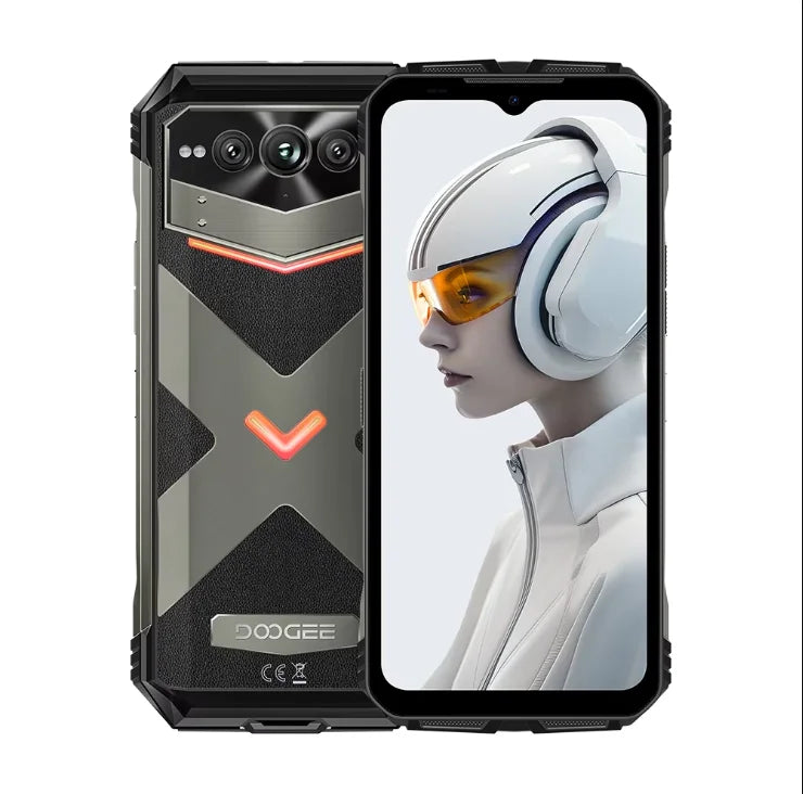 DOOGEE V Max Plus Rugged Phone 22000mAh 36GB(16+20) 512GB 200MP Camera Phone 6.58" 120Hz Dimensity 7050 Android14