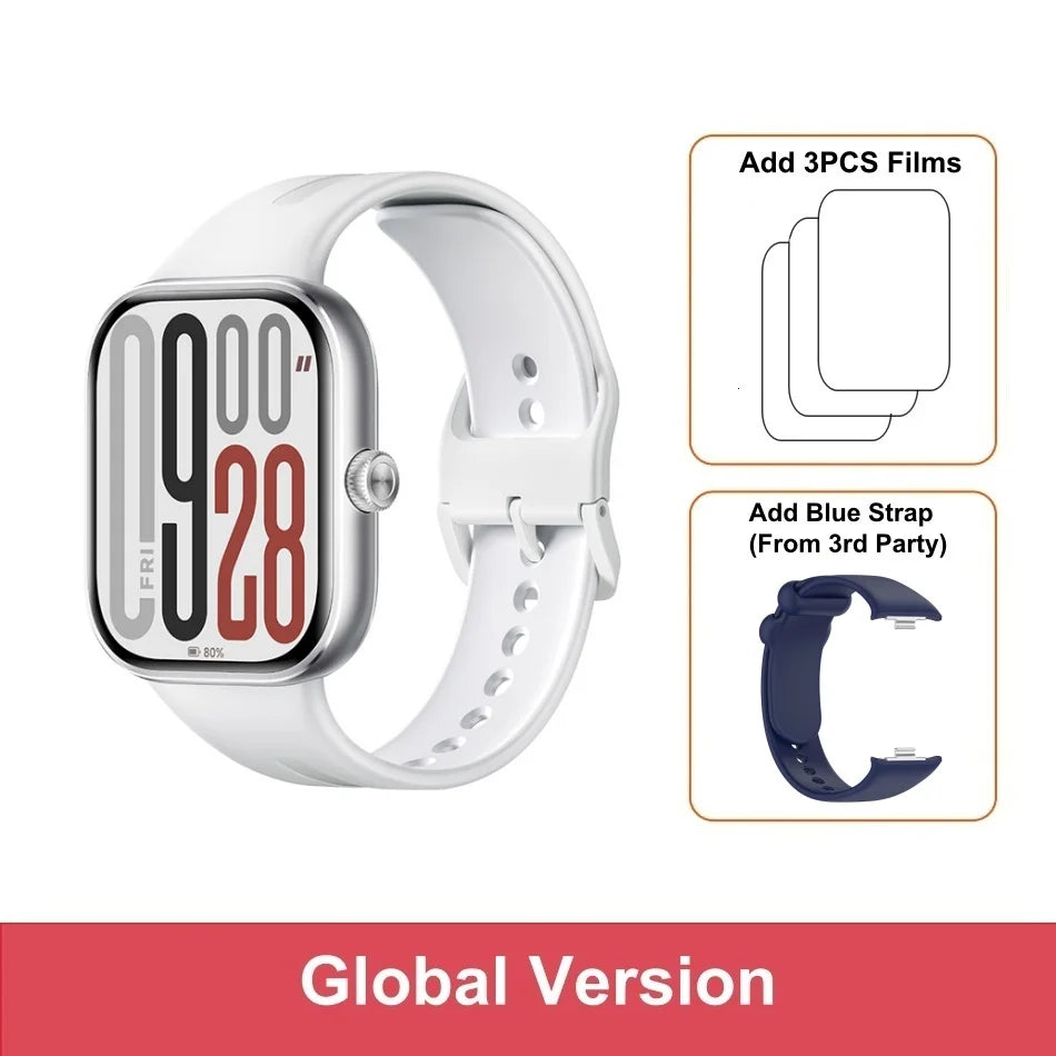 Global Version Xiaomi Redmi Watch 5 Bluetooth Calling Ultra-large 2.07" Square AMOLED Display 24 Days Battery Built-in GNSS 5ATM