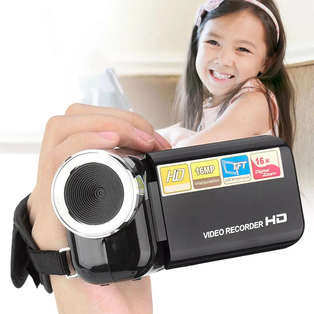 32GB 1080P 16MP 16X Zoom Digital Camera With Fill Light 2.0'' Rotatable Screen Camcorder HD Video Recorder Camera Birthday Gift