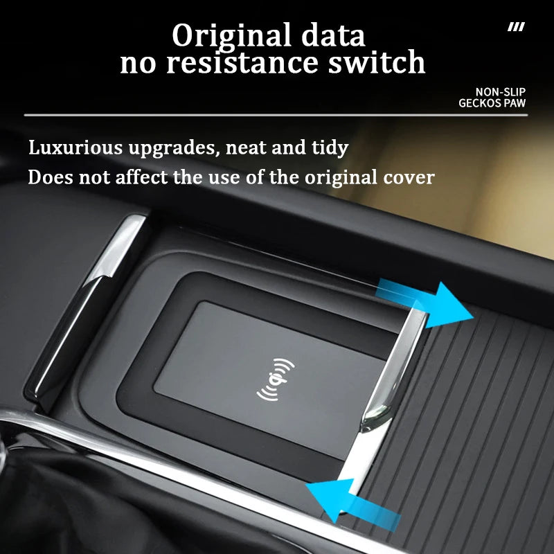 Car Accessories For Volvo xc60 xc90 s90 v90cc s60 v60cc Car Mobile Wireless Charger Car Fast Charging Board Car Styling