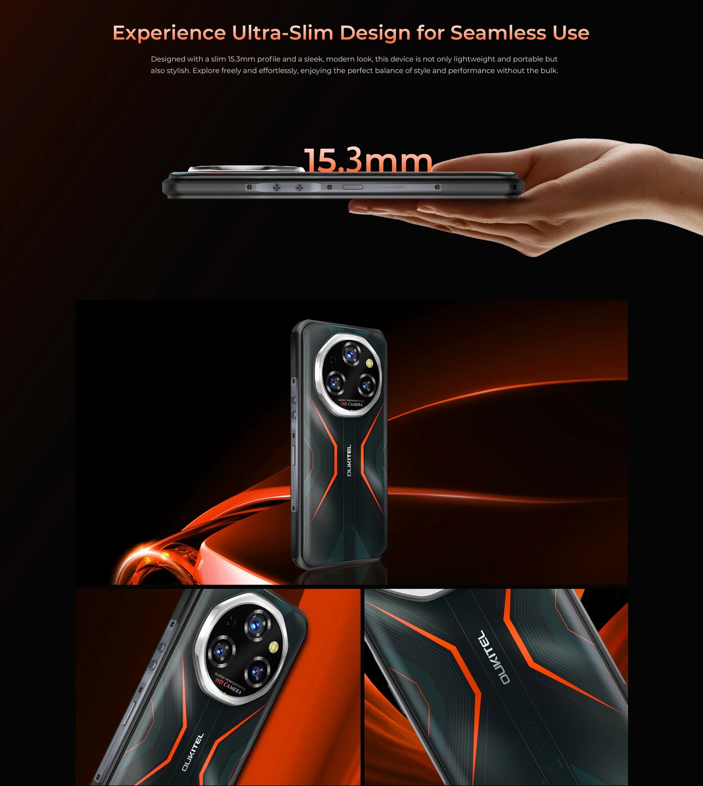 Oukitel WP55 Pro 5G Rugged Smartphone Android 15.0 New 6.6" Product Global Version 48GB(16+32) +512GB 108MP Cell Mobile Phone