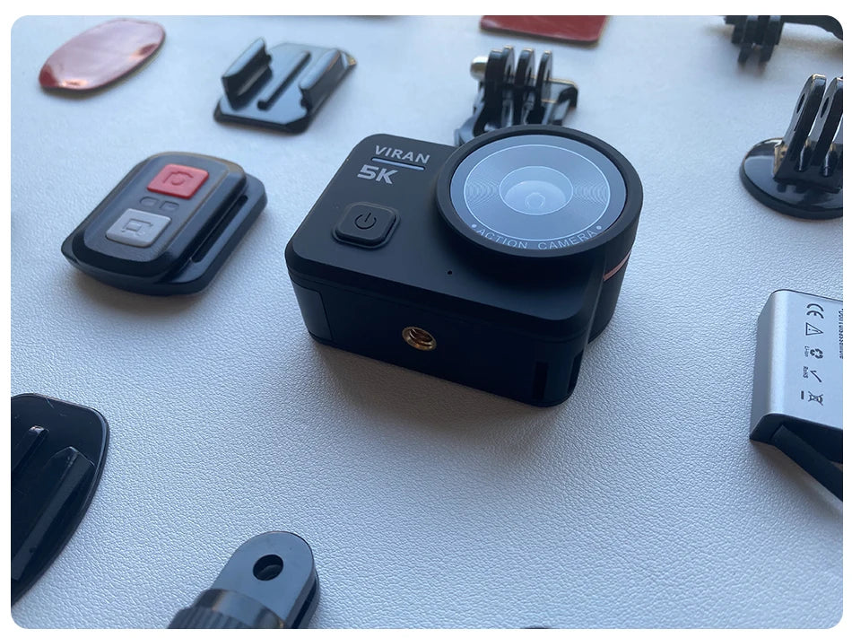 5K Action Camera V10 Electronic Image Stabilization 2" Touch LCD 4K Waterproof Action Camera Dashcam Motion Detection