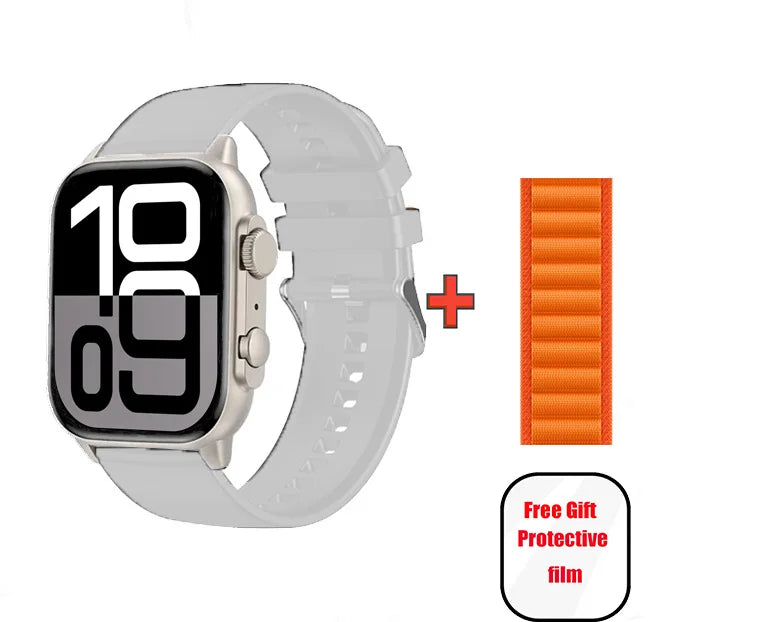 Microwear Smart Watch Ultra 4 Pro Series 10 49mm Gesture Answer ChatGPT NFC Compass Waterproof Sport Smartwatch For Android ios