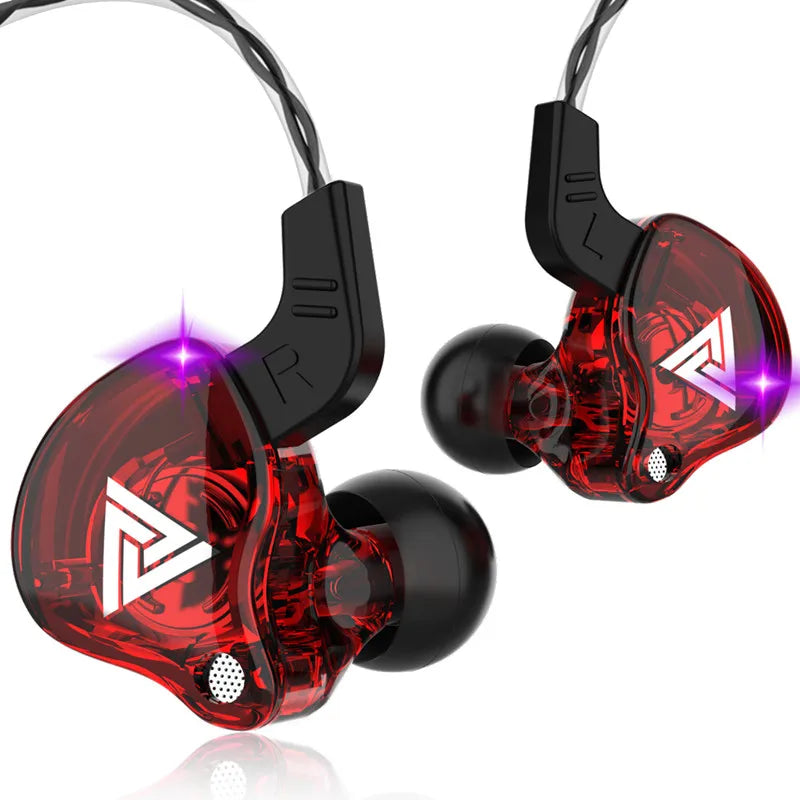 Original QKZ AK6 Copper Driver HiFi Wired Earphone 3.5MM Race Sport Headphone Bass Stereo Headset Music Earbuds In Ear With Mic - Universal Market