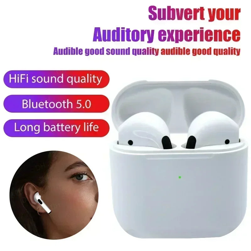 Pro4 Bluetooth Earphones Wireless Headphones Mini Sports bluetooth Headset Earbud Music Earpieces For iPhone Xiaomi Huawei Redmi - Universal Market
