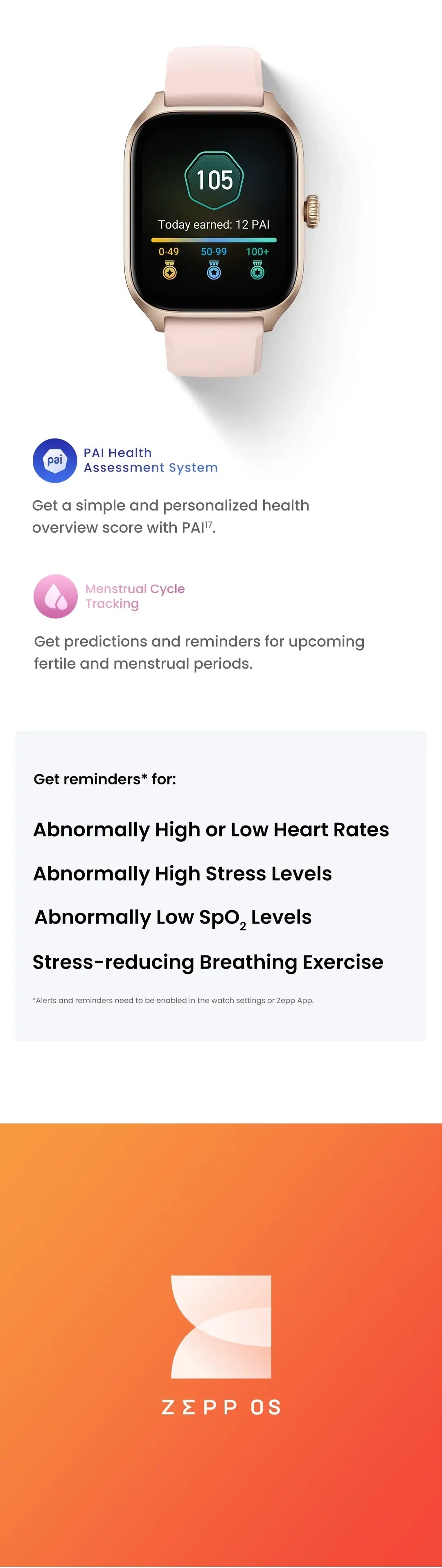 Brand New Amazfit GTS 4 Smartwatch Zepp OS GPS Alexa 24H Heart Rate 150 Sports Modes Smart Watch For IOS Android