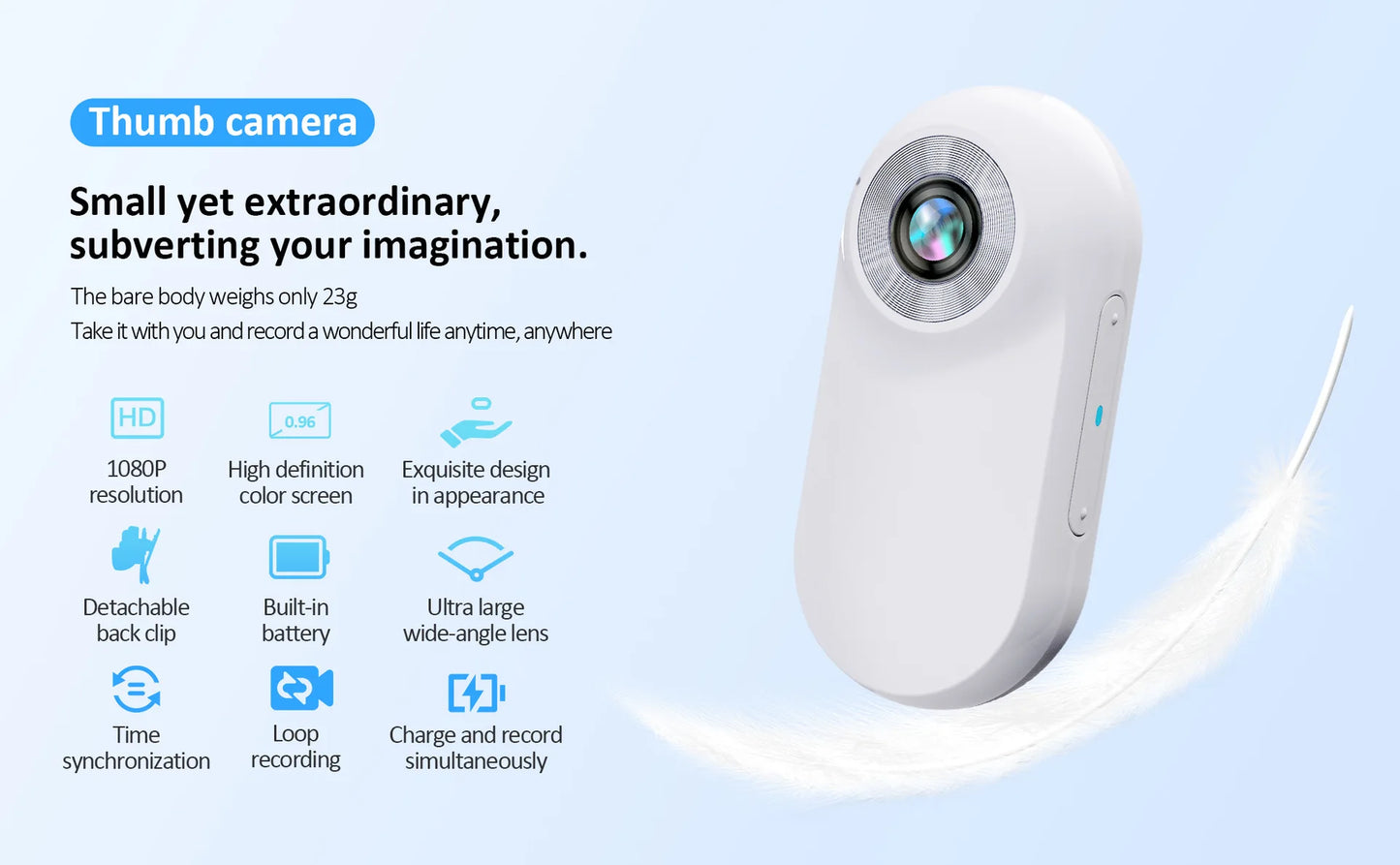 Mini 1080P Portable Camera Outdoor Sports Body Comcroder 0.96in Display Audio and Video Recorder Small DV Digital HD Monitor Cam