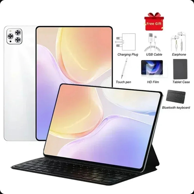 2025 Original 12inch Pad Air Pro Tablet PC 20000mAh Snapdragon 870 Android 14 16GB RAM 1TB ROM 5G Dual SIM GPS 5K 4G WIFI Tablet