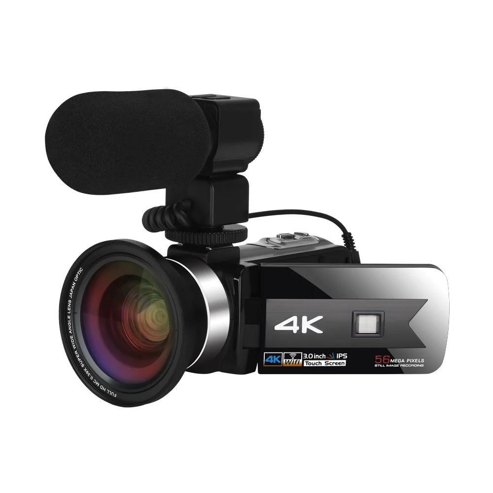 Full HD Video Camera Vlogging Camcorder For Youtube Live Stream WIFI Webcam Night Vision 4K 16X Zoom Photography Digital Cameras