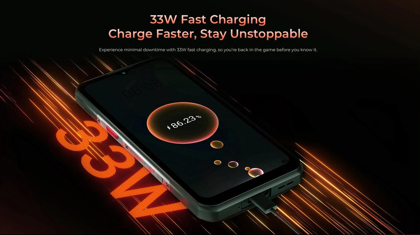 Oukitel WP55 Pro 5G Rugged Smartphone Android 15.0 New 6.6" Product Global Version 48GB(16+32) +512GB 108MP Cell Mobile Phone