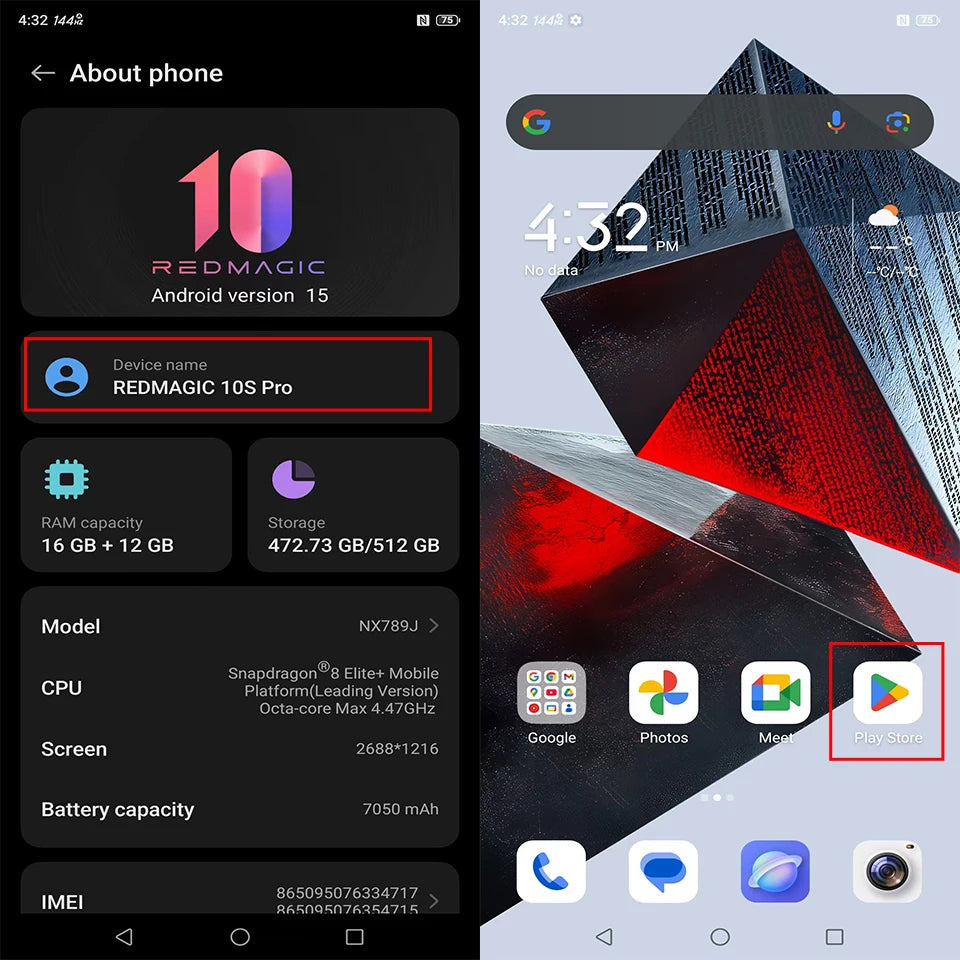 World Premier Global Version RedMagic 10s Pro 5G Gaming Phone 6.85"Snapdragon 8 Elite Leading version 7050mAh 80W 144Hz NFC