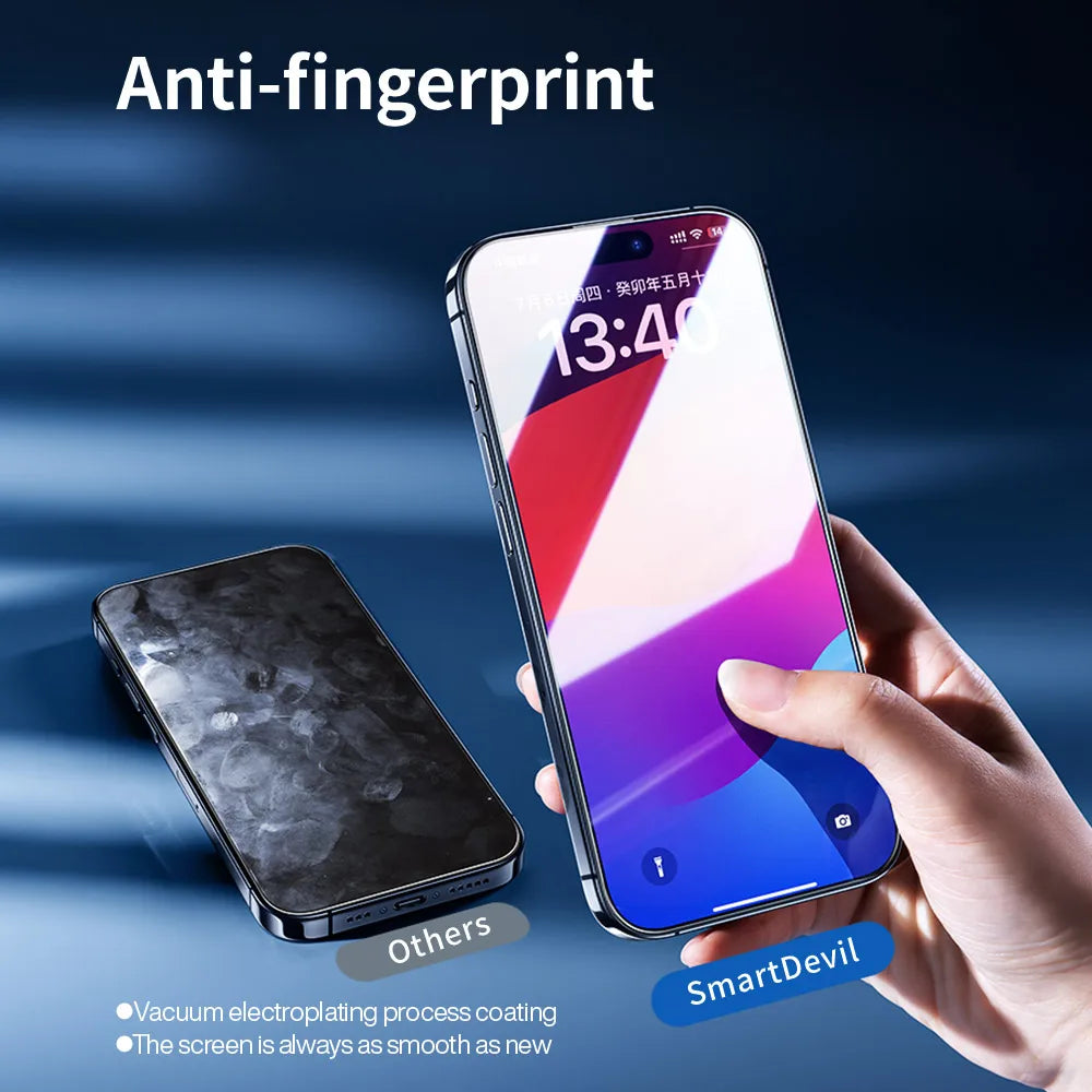 SmartDevil Screen Protector for iPhone 17 Pro Max 17 Air 17 16 Pro Max 15 14 13 15Pro Tempered Glass Non-full Cover Front Film