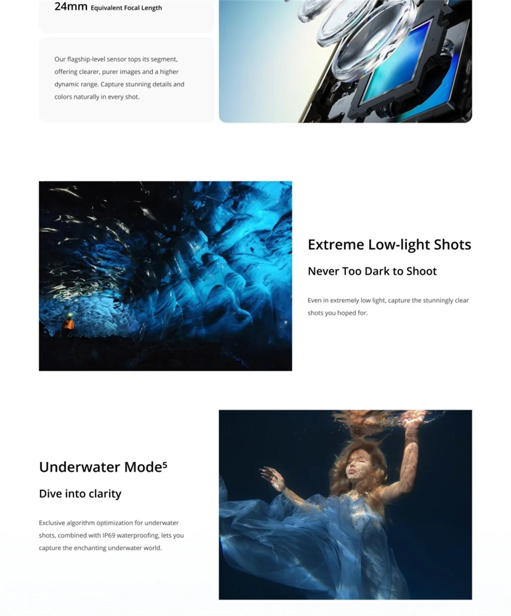 Unlocked realme 14 Pro Plus 5G NFC Snapdragon 7s Gen 3 50MP 3X Periscope OIS Camera 6.83" Curved Screen 6000mAh Battery IP69