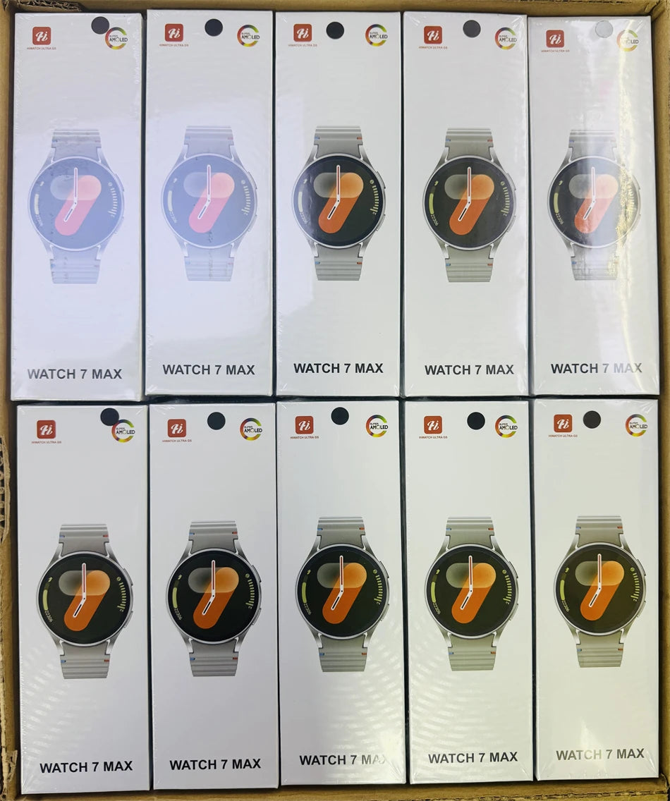 2025 New Bluetooth Call Smart Watch 7 Classic Men AMOLED HD Screen AI Voice Assistant Bluetooth Call NFC GPS Smartwatch Women