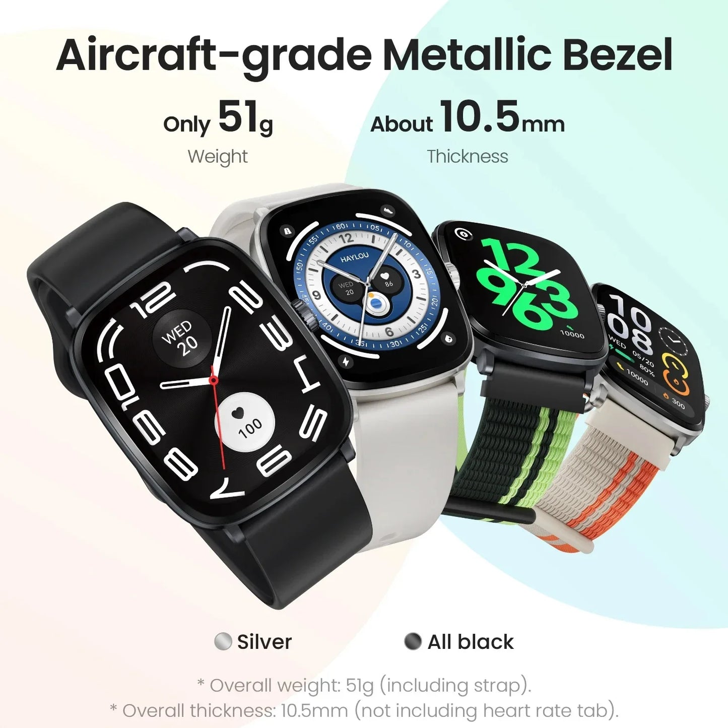 HAYLOU RS5 Smart Watch Men 2.01'' AMOLED Display 24H Health Monitoring Bluetooth Phone Calls AI Voice Assistant Sport Smartwatch