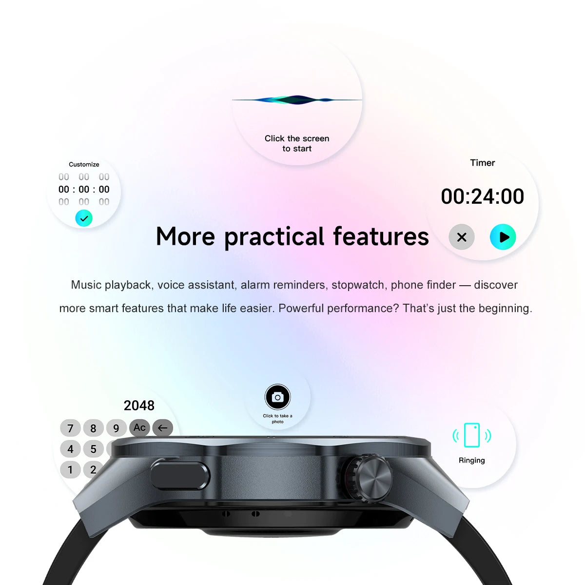 2025New Upgraded Outdoor Sport GPS Smart Watch Men 1.53" HD AMOLED Screen GPS track Heart Rate Bluetooth Call Compass SmartWatch