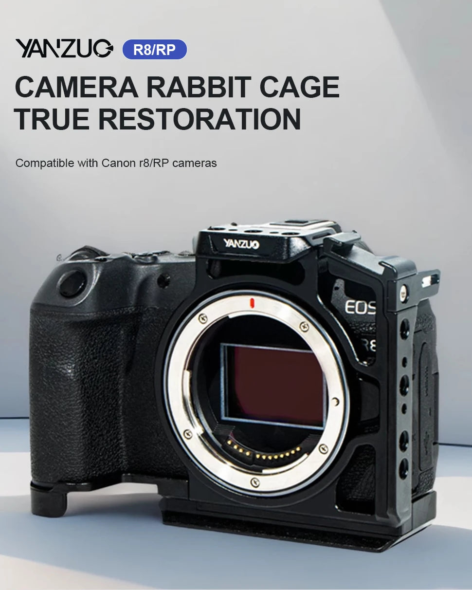 Suitable For Canon Eos R8 Rp Camera Case With Canon 1/4 Screw Hole Camera Bracket For Canon Eos R8 Camera Cage