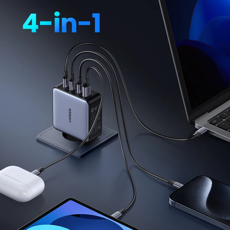 UGREEN 160W GaN Charger PD3.1 Type C For Macbook Pro Laptop USB Fast Charger QC4.0 3.0 Quick Charge For iPhone 17 Xiaomi Tablet