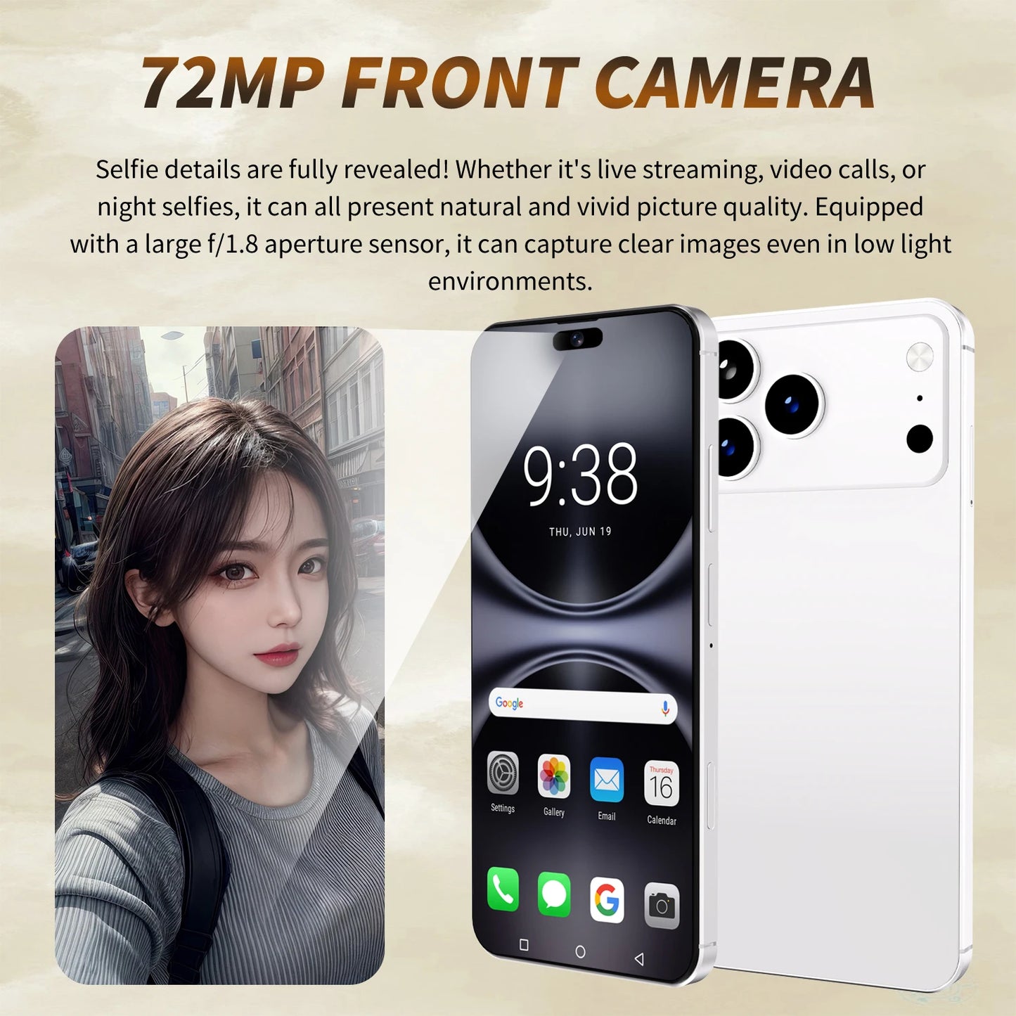 2025 HOT XS17 Pro Max 22GB 2TB 7.3inch HD Global Edition Original Smart Dual Card 8000mAh Battery Facial Recognition Function