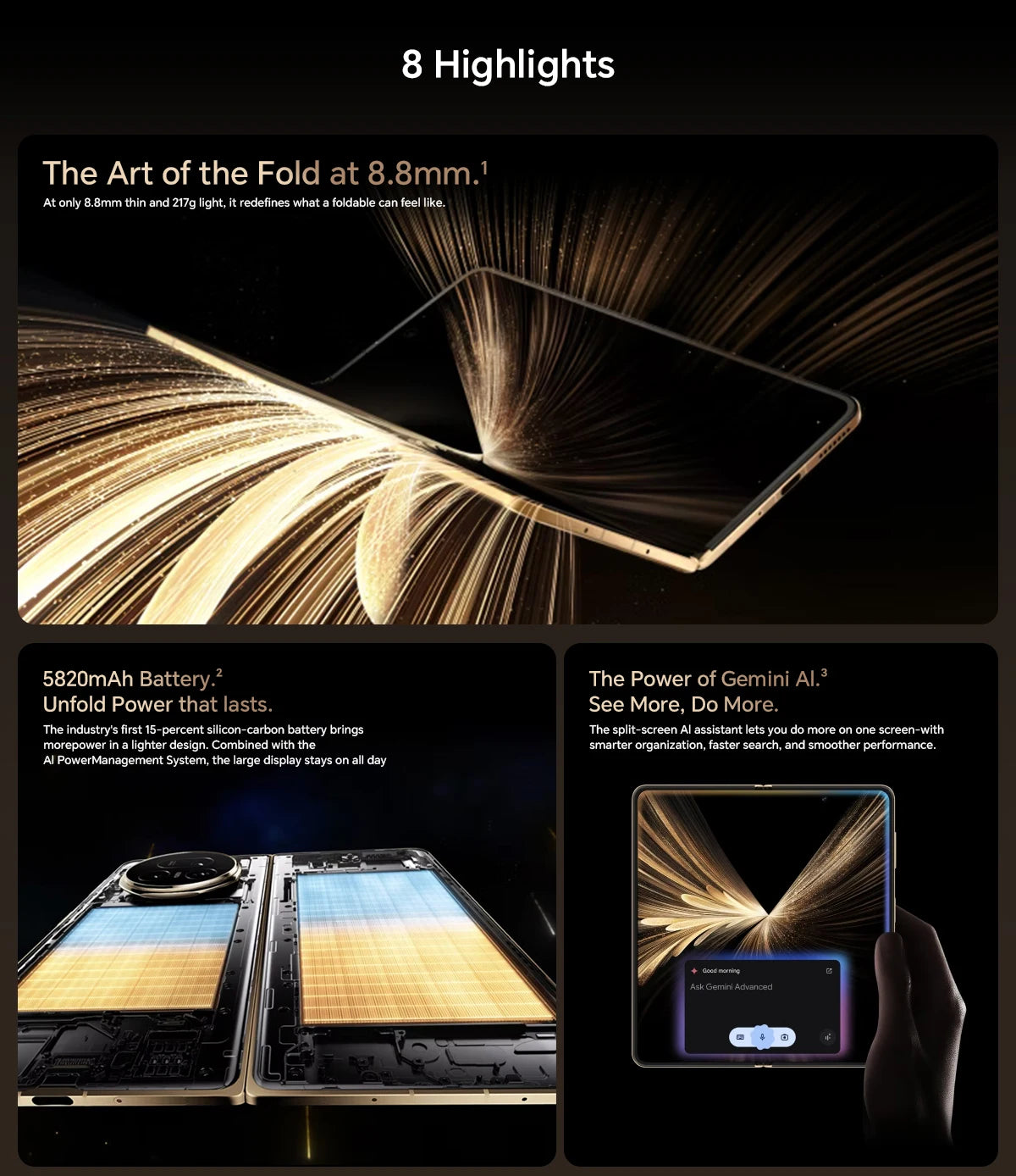Global Version HONOR Magic V5 5G 16GB+512GB Foldable OLED Screen Snapdragon 8 Elite 5820 mAh Battery 50W Wireless SuperCharge