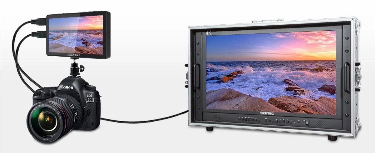 FEELWORLD F5 Pro V4 6 Inch on DSLR Camera Field Monitor Touch Screen 3D LUT FHD1920 1080 4K HDMI Video Focus Assist for Gimbal