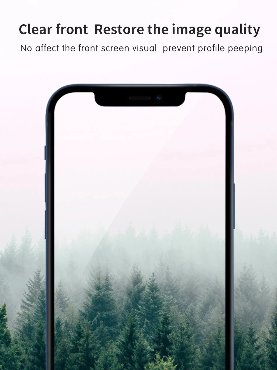 WiWU 9H iPrivacy Tempered Glass for iPhone 15 15Pro 15 16 Pro Max Anti-fingerprint Full Cover Screen Protectors for iPhone 16