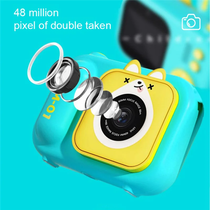 Portable S11 48MP Handheld Bracket HD Dual-Lens Children Camera With Photo Video Support Fixed Multifunctional Camera, Easy Inst