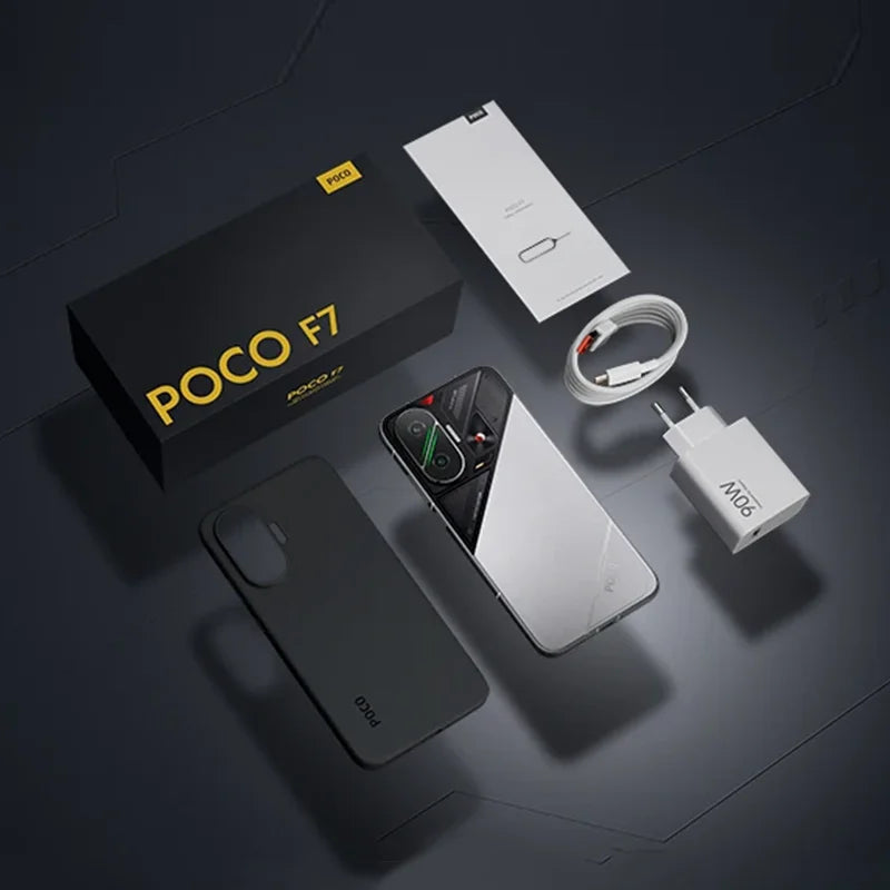 POCO F7 Global Version Smartphone Snapdragon® 8s Gen 4 90W 6500mAh Battery 6.83" 1.5K AMOLED Display 50MP Camera 5G NFC