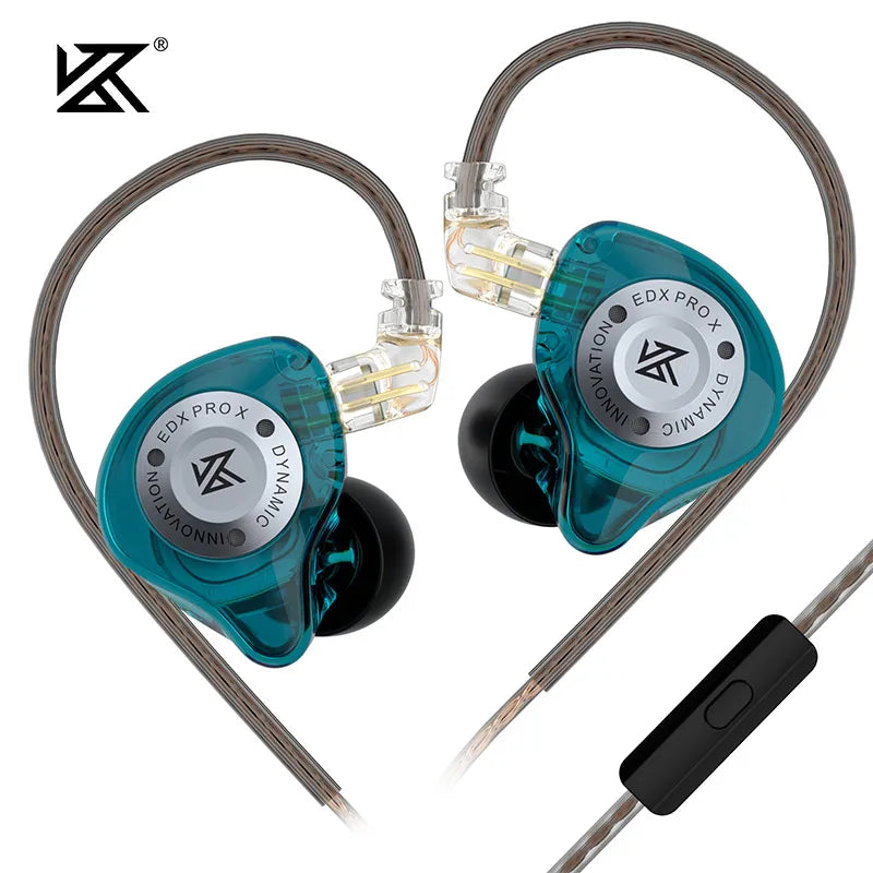 KZ EDX PRO X In Ear Dynamic Drive Earphone HIFI Bass Music Earbud Sport Noise Cancelling Headset ZSN ZST ZS10 pro x C12 CRA - Universal Market