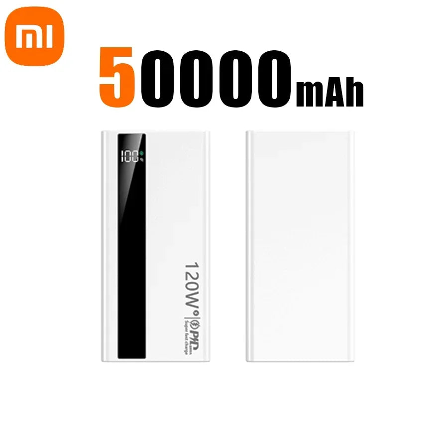 Xiaomi 200000mAh Power Bank 120W Super Fast Charge External Battery High Capacity Digital Display Charger For Iphone 16 Samsung